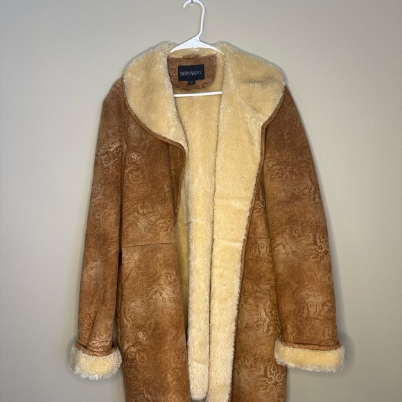 Bernardo Brown Shearling Coat - Picture 1 of 4